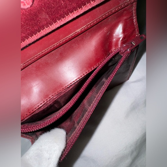 Prada Red Nylon Trifold Triangle Logo Wallet - Picture 6 of 10